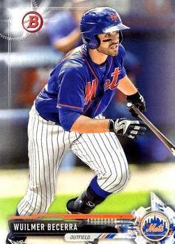 2017 Bowman Prospects Wuilmer Becerra  BP92 New York Mets