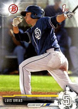 2017 Bowman Prospects Luis Urias FBC BP107 San Diego Padres