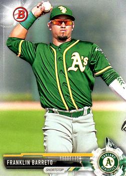 2017 Bowman Prospects Franklin Barreto  BP115 Oakland Athletics
