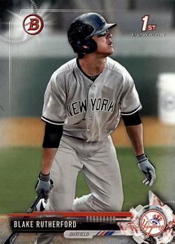 2017 Bowman Prospects Blake RutherfordÂ  FBC BP121 New York Yankees