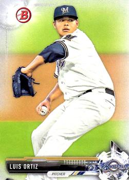 2017 Bowman Prospects Luis Ortiz  BP128 Milwaukee Brewers