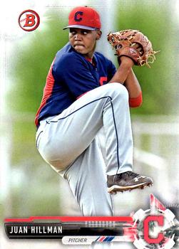 2017 Bowman Prospects Juan Hillman  BP145 Cleveland Indians