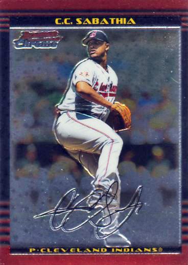 2002 Bowman Chrome C.C. Sabathia # 10 Cleveland Indians