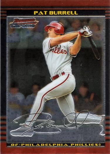 2002 Bowman Chrome Pat Burrell # 64 Philadelphia Phillies