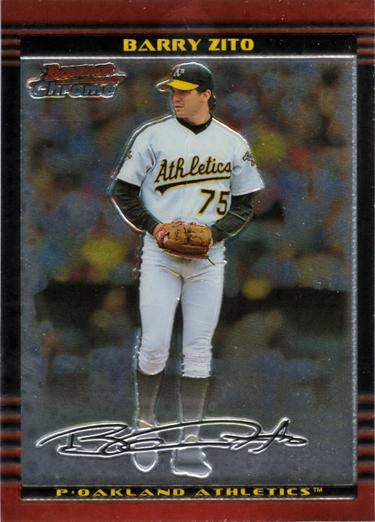 2002 Bowman Chrome Barry Zito # 71 Oakland Athletics