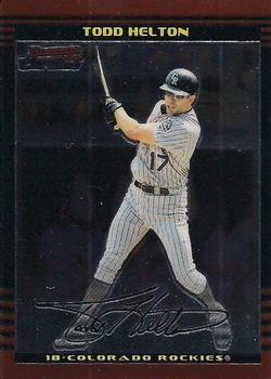 2002 Bowman Chrome Todd Helton # 75 Colorado Rockies