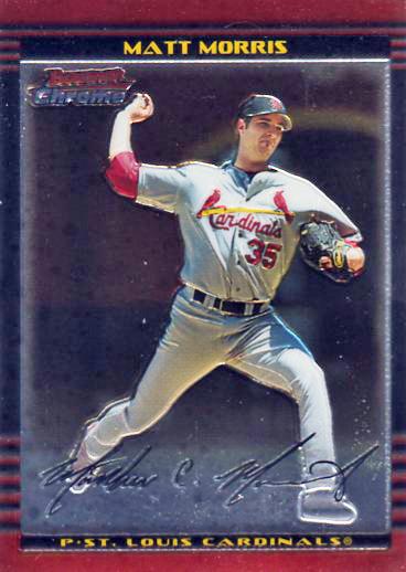 2002 Bowman Chrome Matt Morris # 88 St. Louis Cardinals