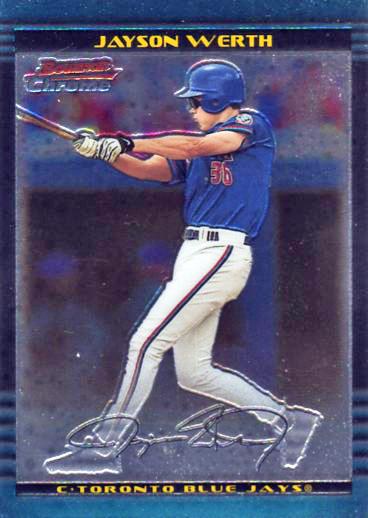 2002 Bowman Chrome Jayson Werth # 151 Toronto Blue Jays