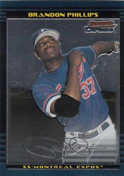 2002 Bowman Chrome Brandon Phillips # 338 Montreal Expos