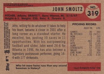 2002 Bowman Heritage John Smoltz # 319 Atlanta Braves