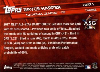 2017 Topps Chrome Update Bryce HarperÂ AS HMT1 Washington Nationals