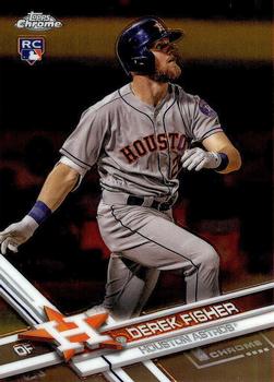 2017 Topps Chrome Update Derek FisherÂ RC HMT22 Houston Astros