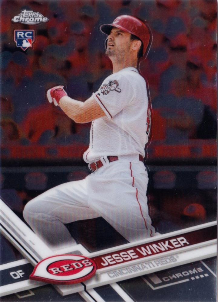 2017 Topps Chrome Update Jesse WinkerÂ RC HMT31 Cincinnati Reds