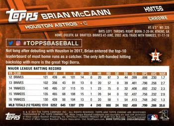2017 Topps Chrome Update Brian McCann HMT56 Houston Astros