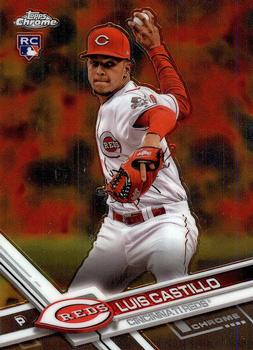 2017 Topps Chrome Update Luis CastilloÂ RC HMT63 Cincinnati Reds