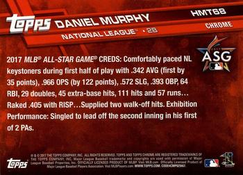 2017 Topps Chrome Update Daniel MurphyÂ AS HMT68 Washington Nationals