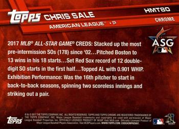 2017 Topps Chrome Update Chris SaleÂ AS HMT80 Boston Red Sox
