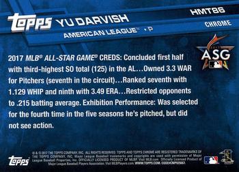 2017 Topps Chrome Update Yu DarvishÂ AS HMT86 Texas Rangers