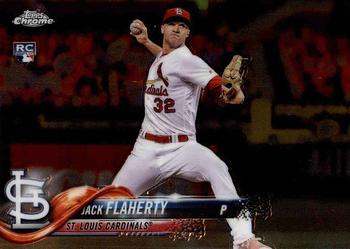 2018 Topp Chrome  Jack Flaherty RC #4 St. Louis Cardinals
