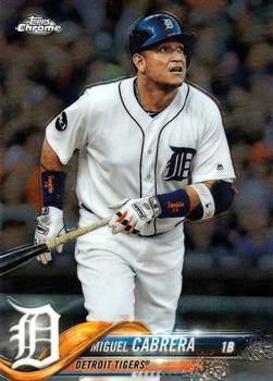 2018 Topp Chrome  Miguel Cabrera #26 Detroit Tigers