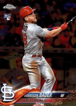 2018 Topp Chrome  Harrison Bader RC #40 St. Louis Cardinals