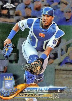 2018 Topp Chrome  Salvador Perez #107 Kansas City Royals