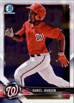 2018 Bowman Chrome Prospects Daniel Johnson BCP3 Washington Nationals