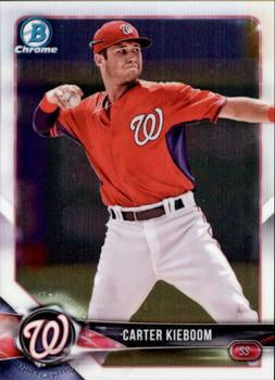 2018 Bowman Chrome Prospects Carter Kieboom BCP7 Washington Nationals