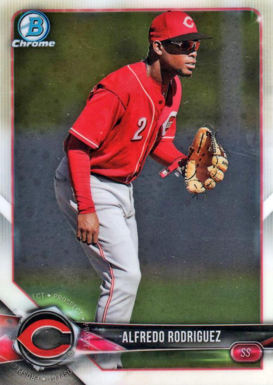 2018 Bowman Chrome Prospects Alfredo Rodriguez BCP26 Cincinnati Reds