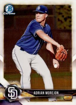 2018 Bowman Chrome Prospects Adrian Morejon BCP73 San Diego Padres