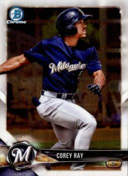 2018 Bowman Chrome Prospects Corey Ray BCP97 Milwaukee Brewers