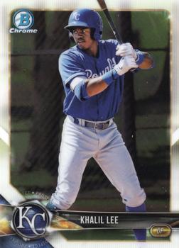 2018 Bowman Chrome Prospects Khalil Lee BCP116 Kansas City Royals