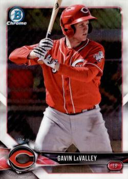 2018 Bowman Chrome Prospects Gavin LaValley BCP119 Cincinnati Reds