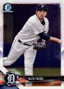 2018 Bowman Chrome Prospects Alex Faedo BCP124 Detroit Tigers
