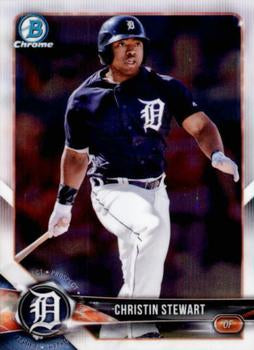 2018 Bowman Chrome Prospects Christin Stewart BCP130 Detroit Tigers