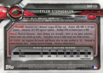2018 Bowman Chrome Prospects Tyler Stephenson BCP133 Cincinnati Reds