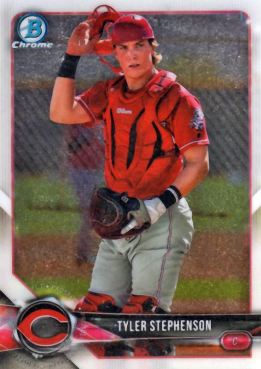 2018 Bowman Chrome Prospects Tyler Stephenson BCP133 Cincinnati Reds