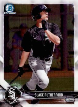 2018 Bowman Chrome Prospects Blake Rutherford BCP140 Chicago White Sox