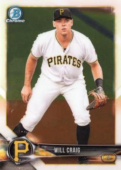 2018 Bowman Chrome Prospects Will Craig BCP146 Pittsburgh Pirates