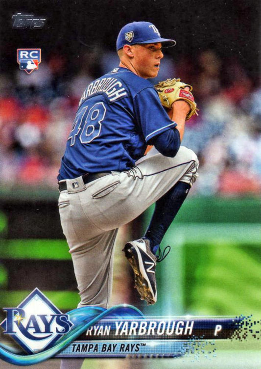 2018 Topps Update Ryan Yarbrough RC #US90 Tampa Bay Rays