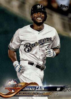 2018 Topps Update Lorenzo Cain ASG #US186 Milwaukee Brewers
