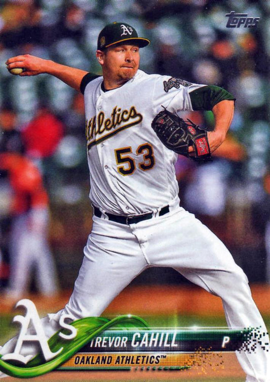 2018 Topps Update Trevor Cahill  #US235 Oakland Athletics