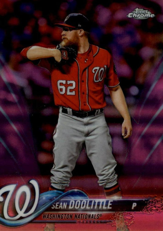 2018 Topp Chrome Pink Refractor Sean Doolittle #137 Washington Nationals