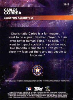2018 Topp Chrome Superstar Sensations Carlos Correa SS-12 Ho#USton Astros