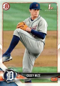 2018 Bowman Draft Casey Mize FBC BD-1 Detroit Tigers