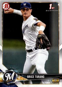 2018 Bowman Draft Brice Turang FBC BD-11 Milwaukee Brewers