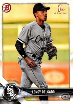2018 Bowman Draft Lency DelgadoÂ  FBC BD-37 Chicago White Sox