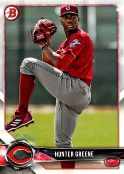 2018 Bowman Draft Hunter Greene  BD-58 Cincinnati Reds
