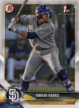 2018 Bowman Draft Jawuan Harris FBC BD-85 San Diego Padres