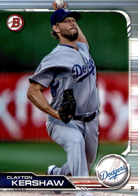 2019 Bowman Clayton Kershaw #15 Los Angeles Dodgers